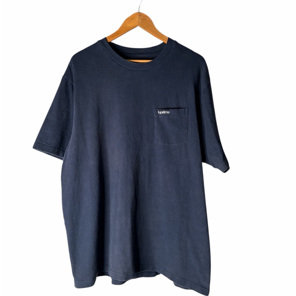 Supreme Pocket Short Sleeve Tee in Navy